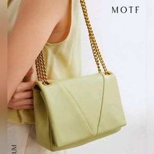 MOTF PREMIUM Chain Flap Crossbody Bag with Strap NEW